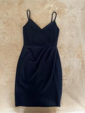 Lulu's Black Spaghetti-Strap Mini Dress